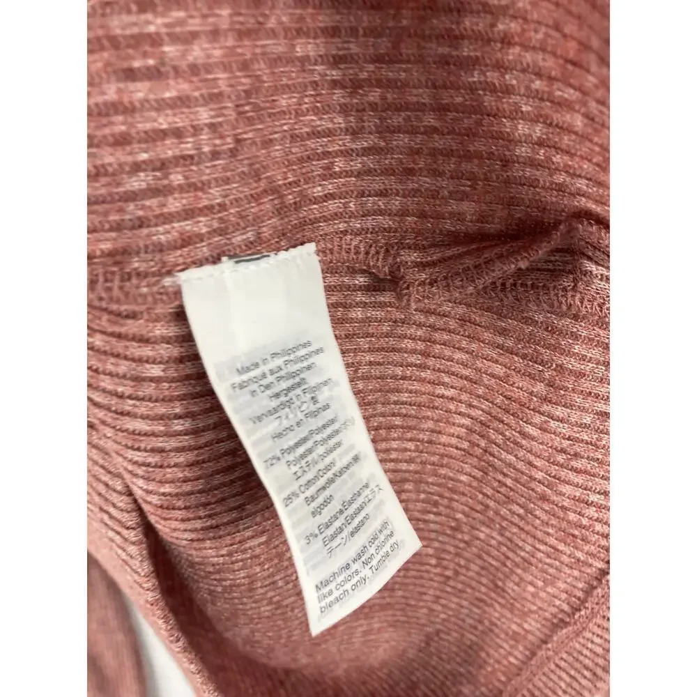 Madewell Heathered Bubble-Sleeve Swing Turtleneck XS